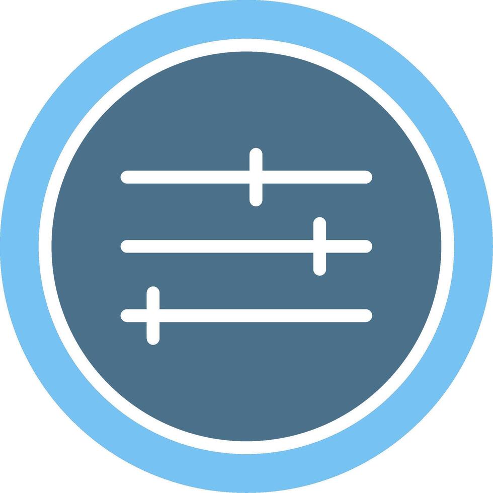 Adjust Glyph Two Color Icon Design vector