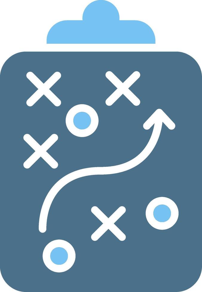 Strategy Glyph Two Color Icon Design vector