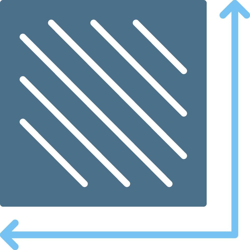 Area Glyph Two Color Icon Design vector