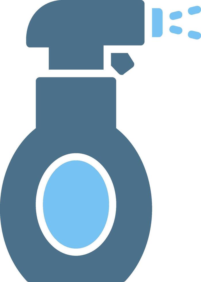 Water Spray Glyph Two Color Icon Design vector