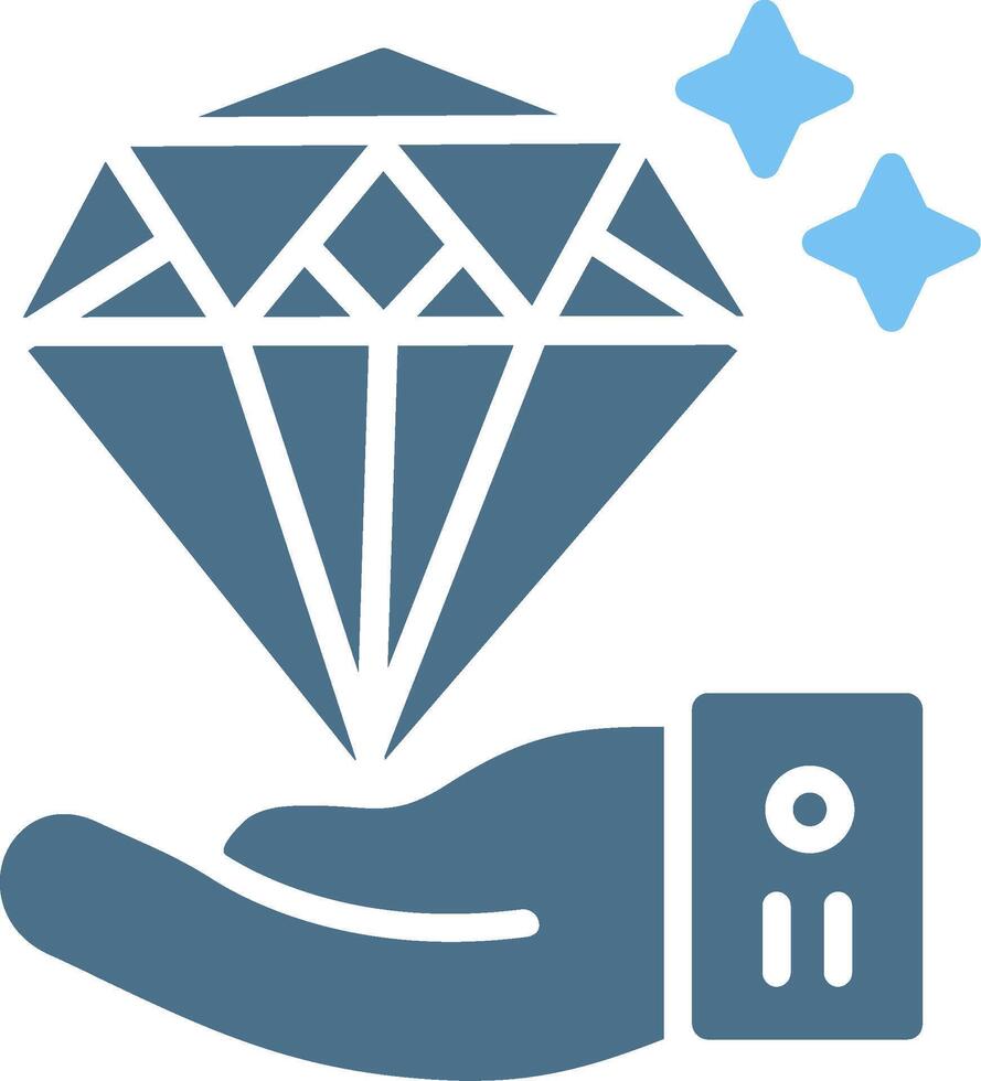 Value Proposal Glyph Two Color Icon Design vector