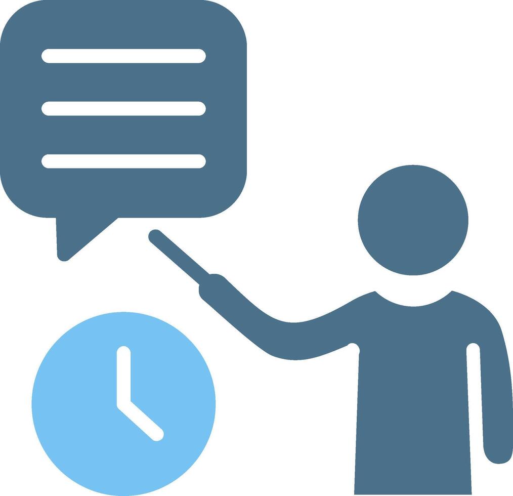 Lesson Glyph Two Color Icon Design vector