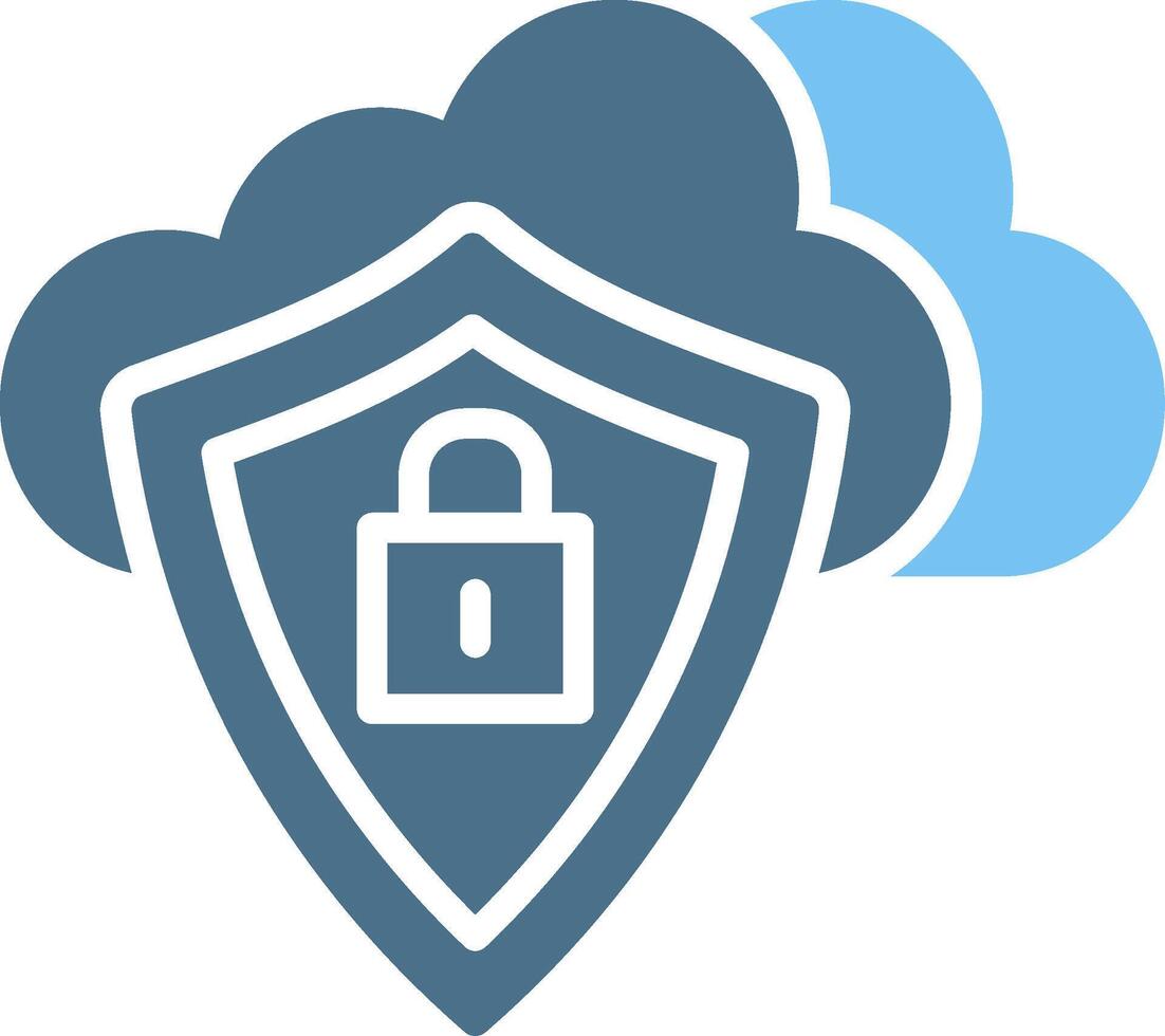 Private Glyph Two Color Icon Design vector