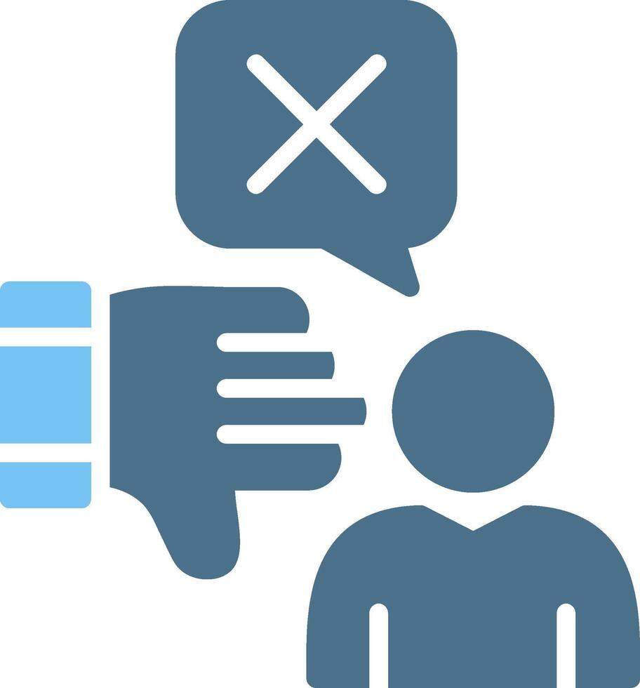 Review Glyph Two Color Icon Design vector
