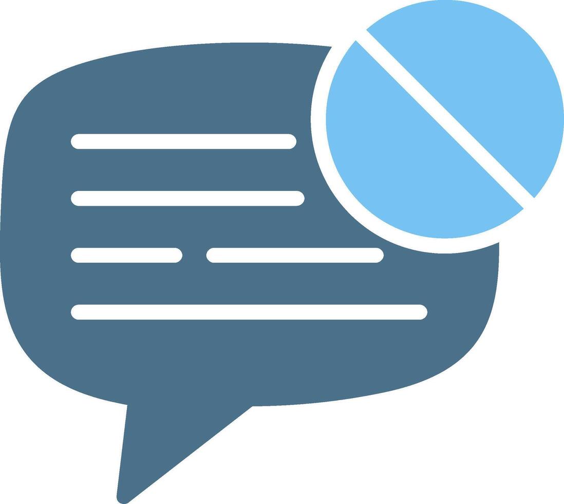 Forbidden Glyph Two Color Icon Design vector