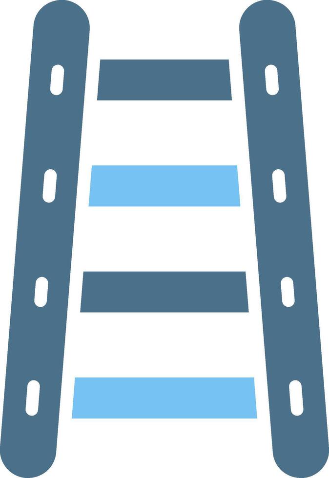 Ladder Glyph Two Color Icon Design vector