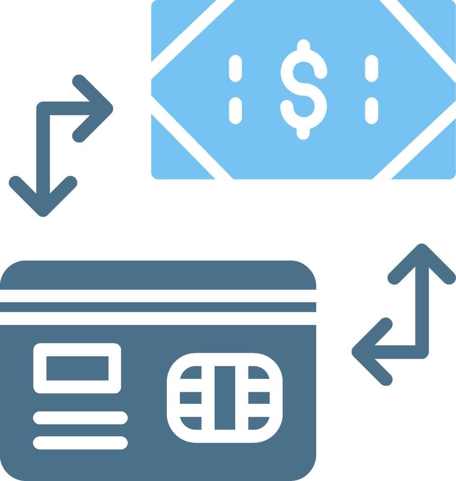 Payment Method Glyph Two Color Icon Design vector