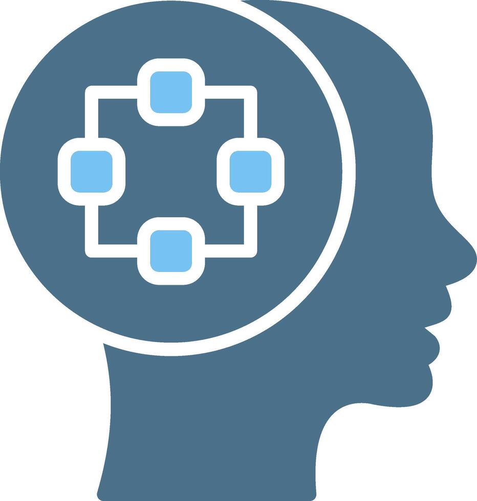 Structure Glyph Two Color Icon Design vector