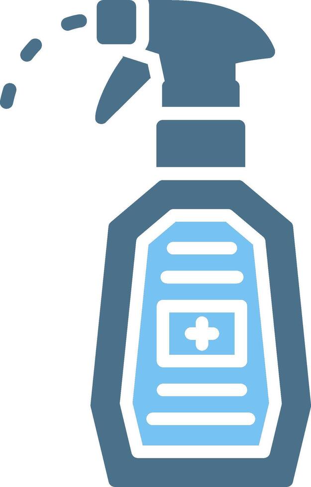 Spray Glyph Two Color Icon Design vector