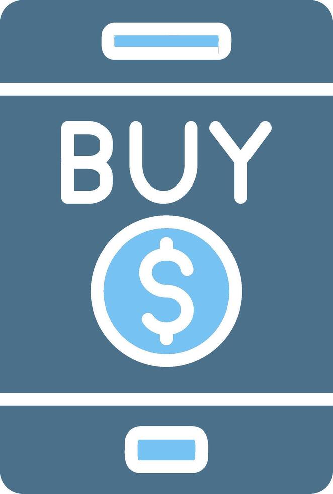 Buy Glyph Two Color Icon Design vector