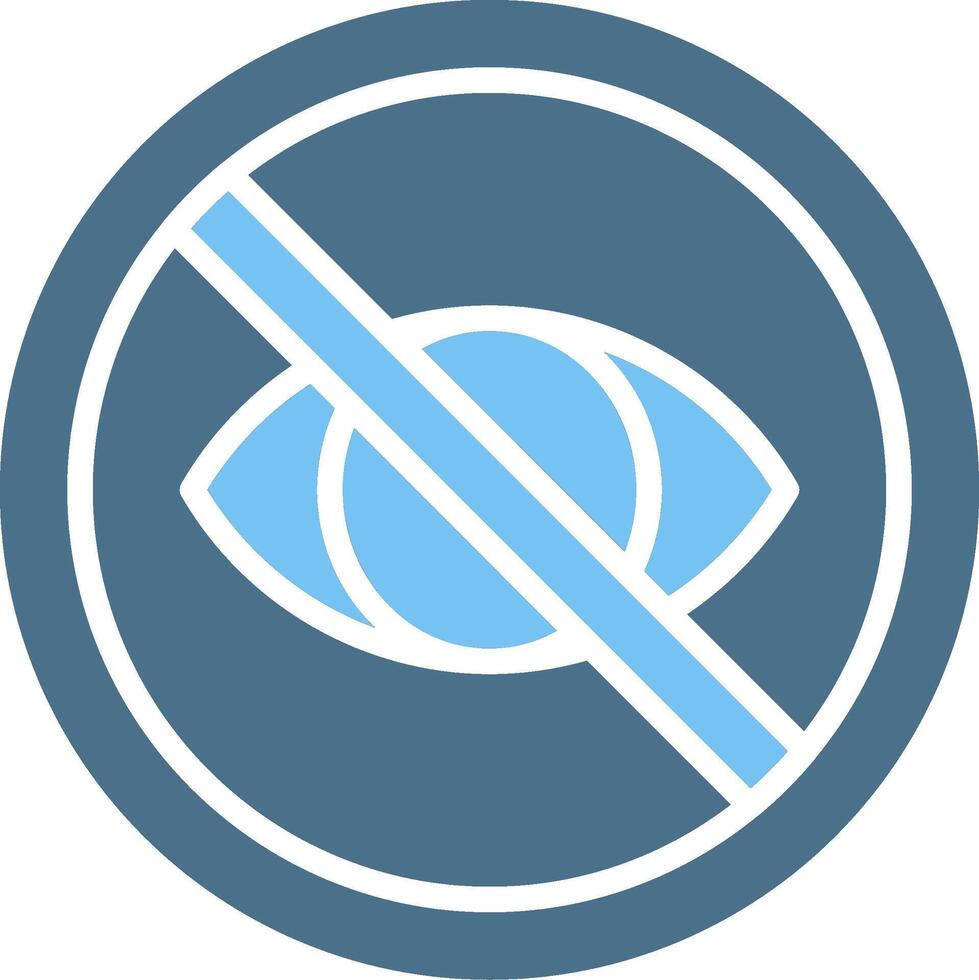 Private Glyph Two Color Icon Design vector