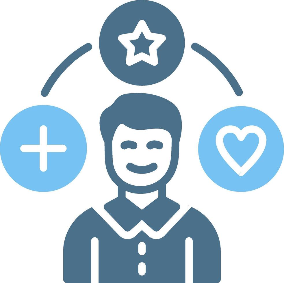 Social engagement Glyph Two Color Icon Design vector