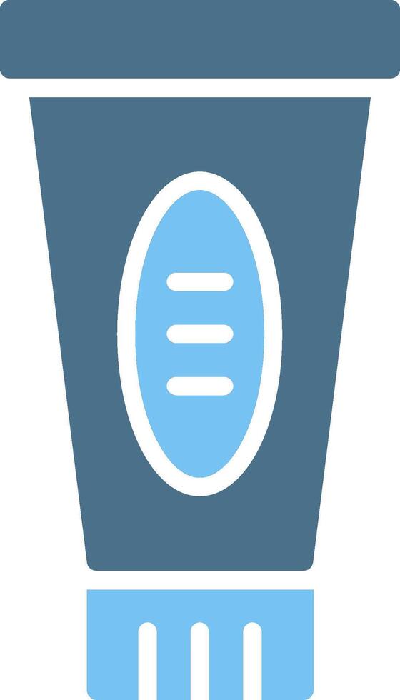Toothpaste Glyph Two Color Icon Design vector