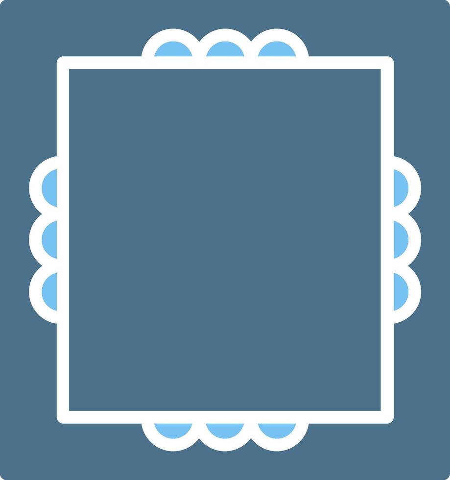 Frame Glyph Two Color Icon Design vector