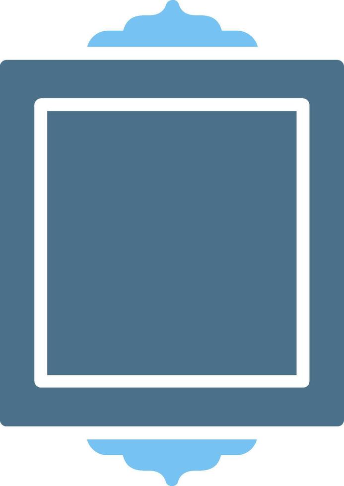 Frame Glyph Two Color Icon Design vector