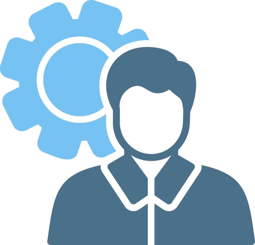 Management Glyph Two Color Icon Design vector