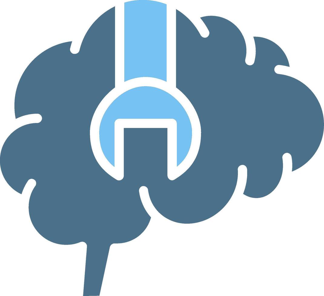 Stimulation Glyph Two Color Icon Design vector