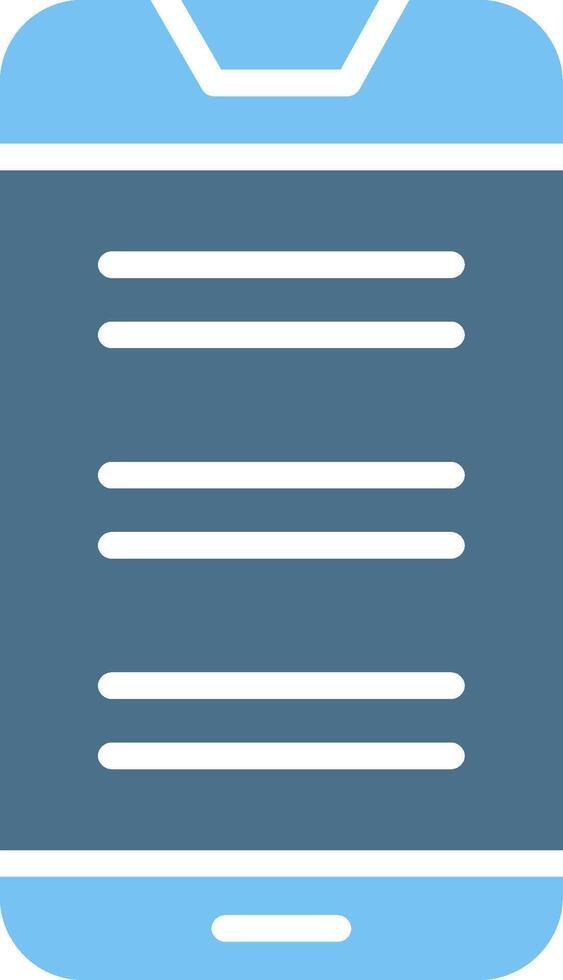 Mobile phone Glyph Two Color Icon Design vector