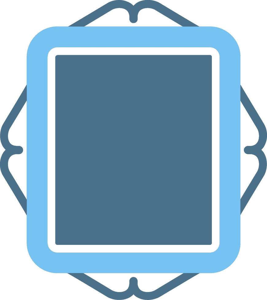 Frame Glyph Two Color Icon Design vector