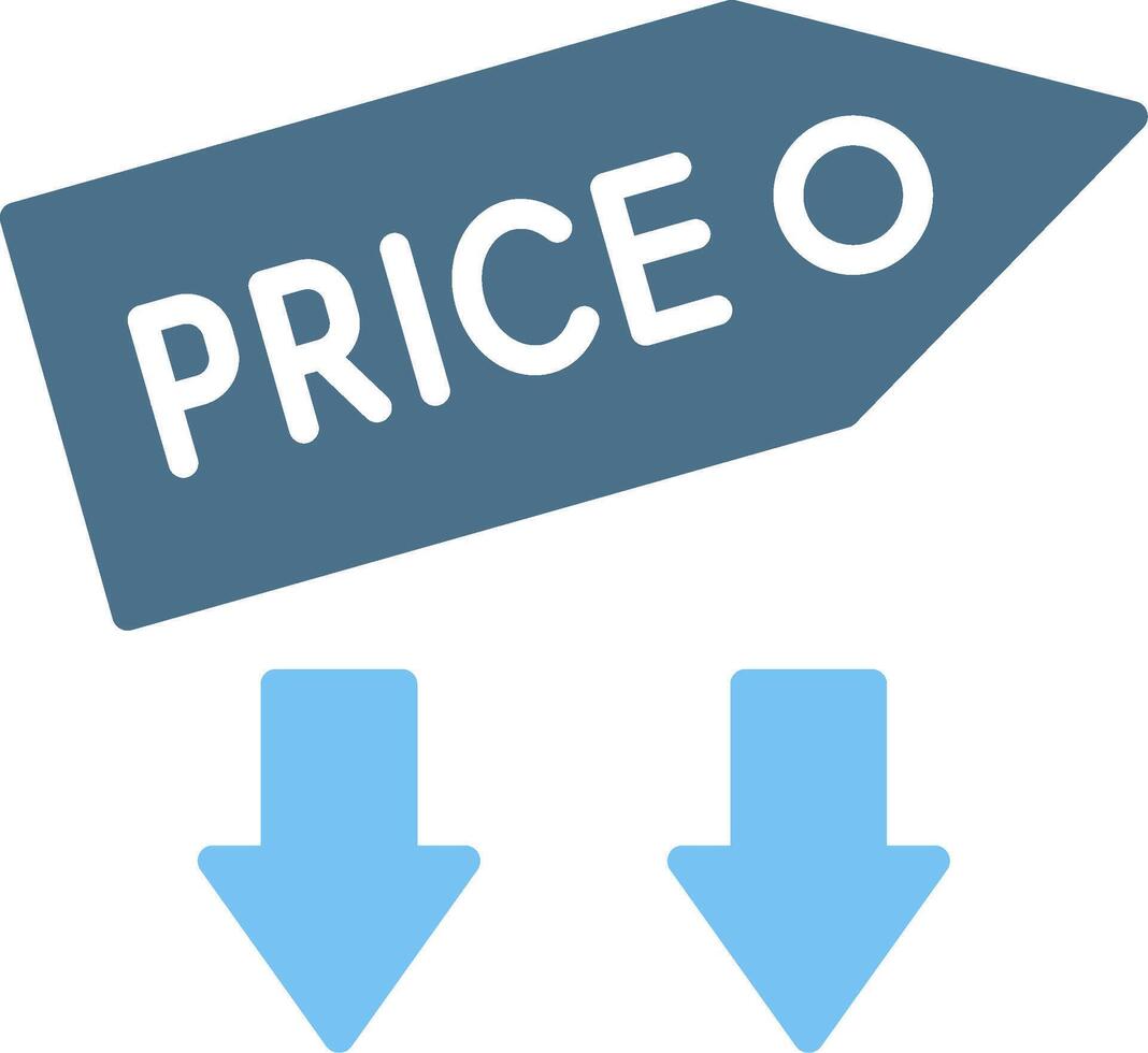 Low Price Glyph Two Color Icon Design vector