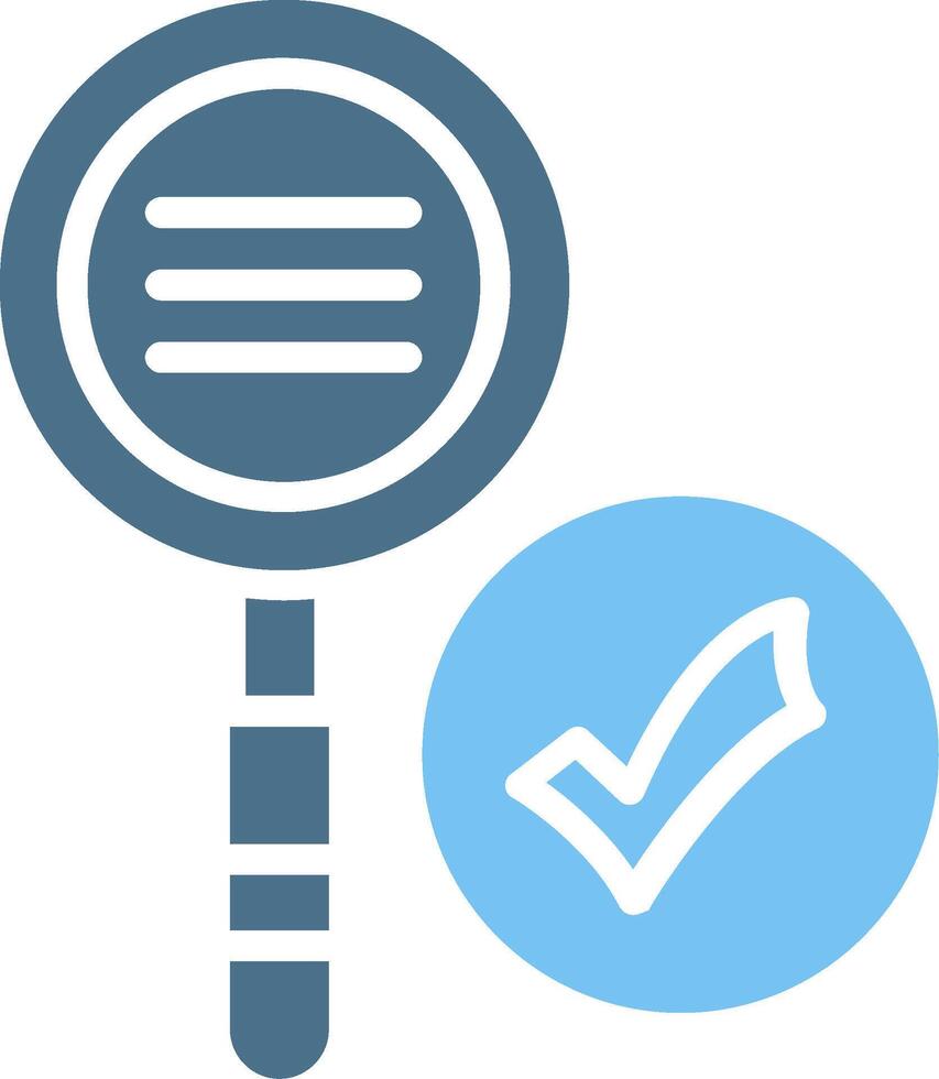 Search Glyph Two Color Icon Design vector