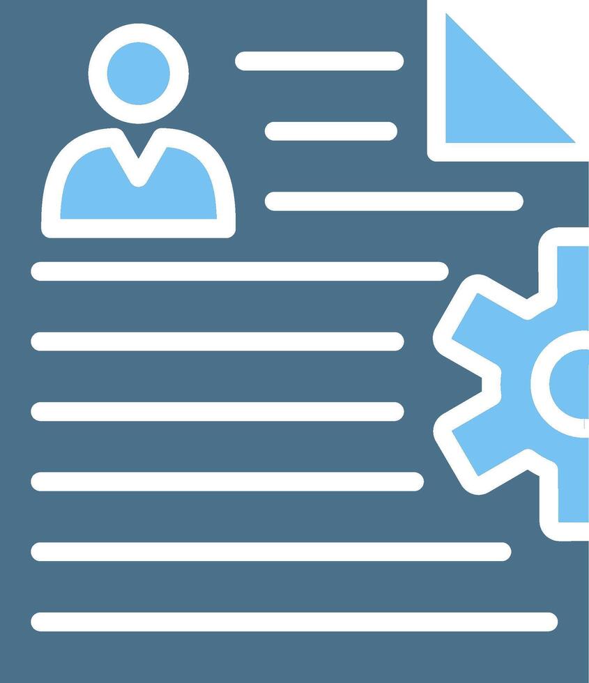 Portfolio Glyph Two Color Icon Design vector