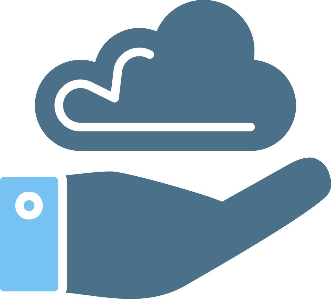 Provider Glyph Two Color Icon Design vector
