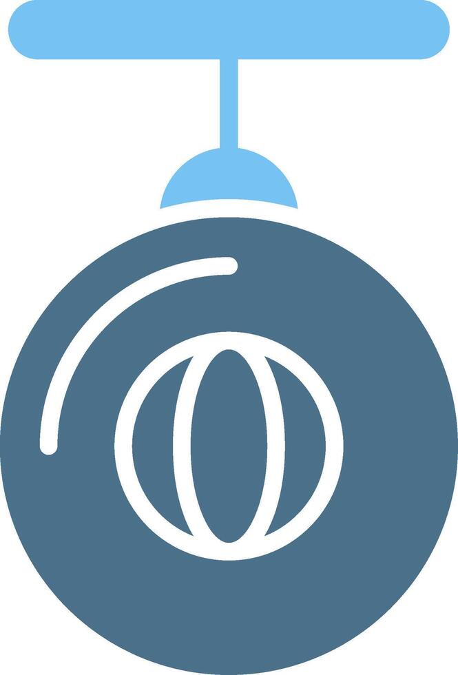 Punching Ball Glyph Two Color Icon Design vector