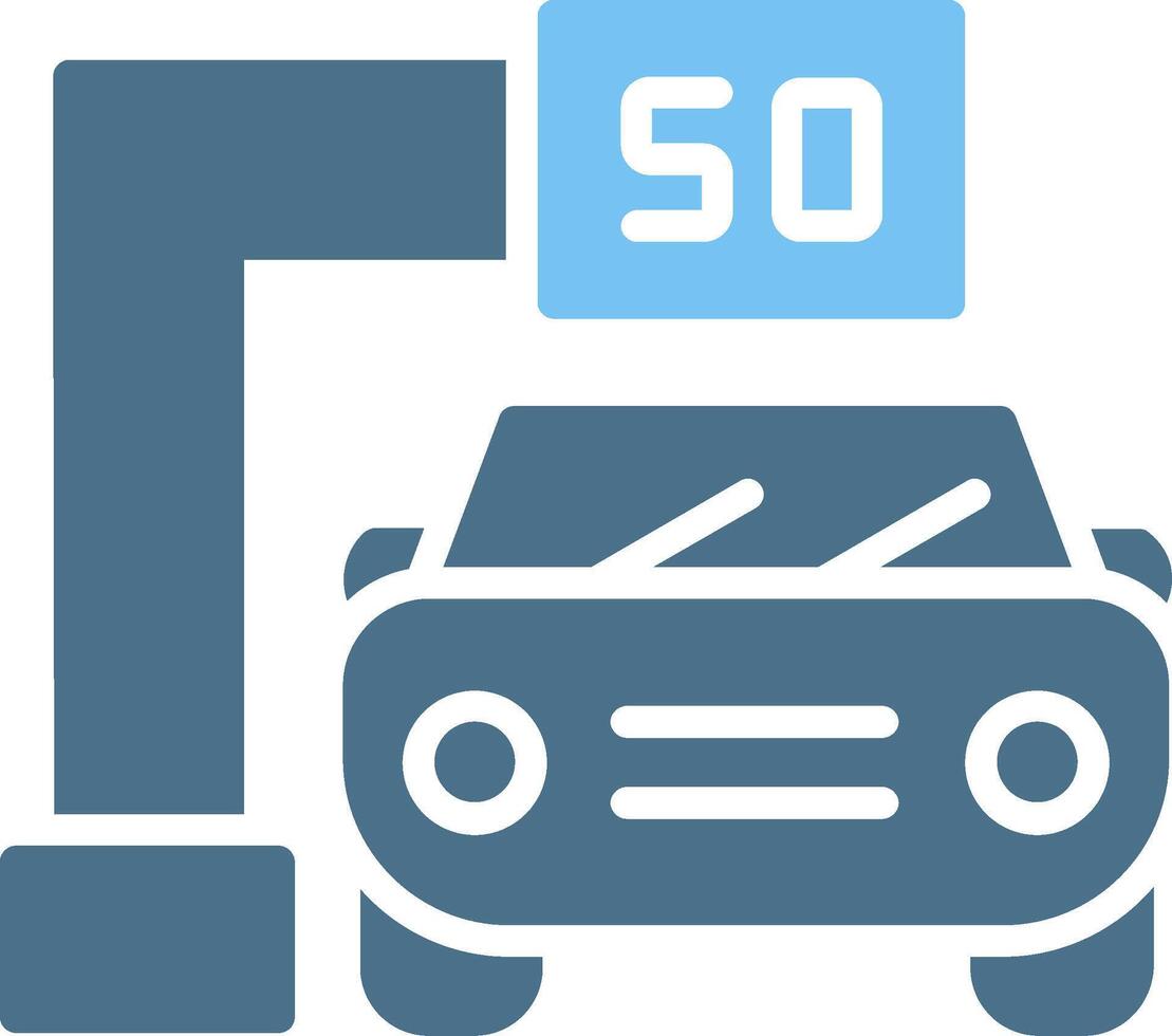 Traffic Camera Glyph Two Color Icon Design vector