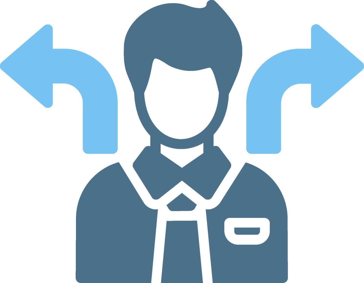 Flexibility Glyph Two Color Icon Design vector