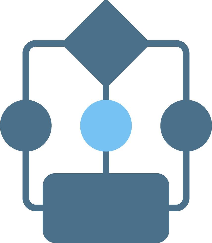 Organize Glyph Two Color Icon Design vector