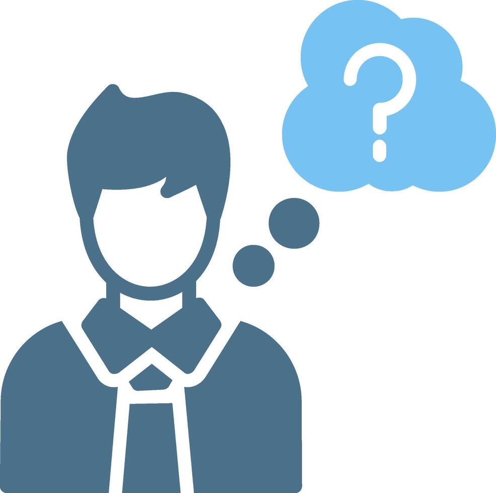 Idea Glyph Two Color Icon Design vector