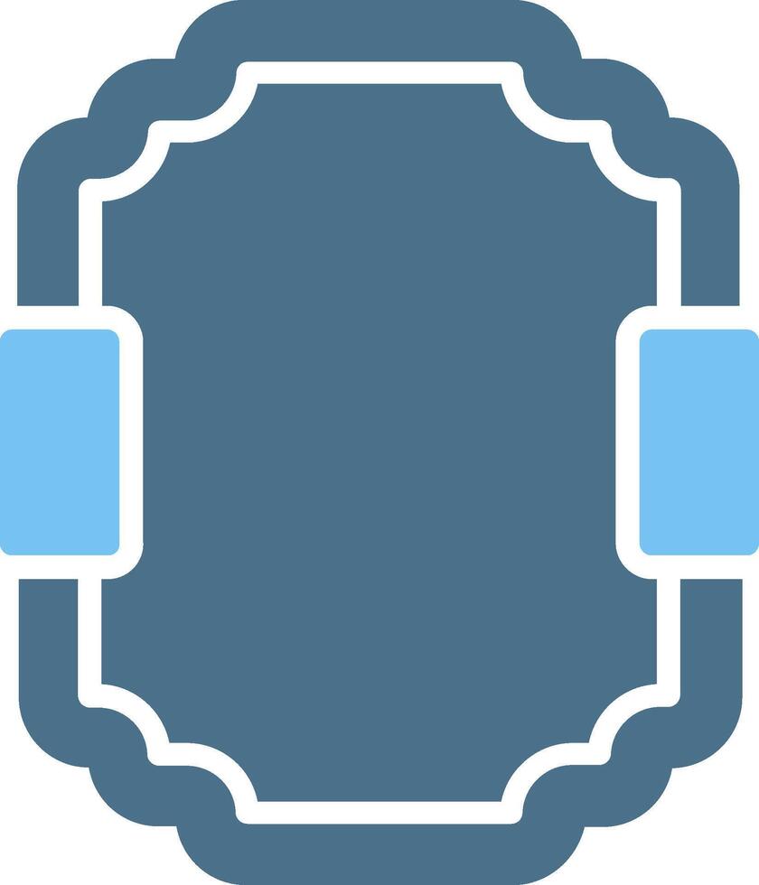Frame Glyph Two Color Icon Design vector