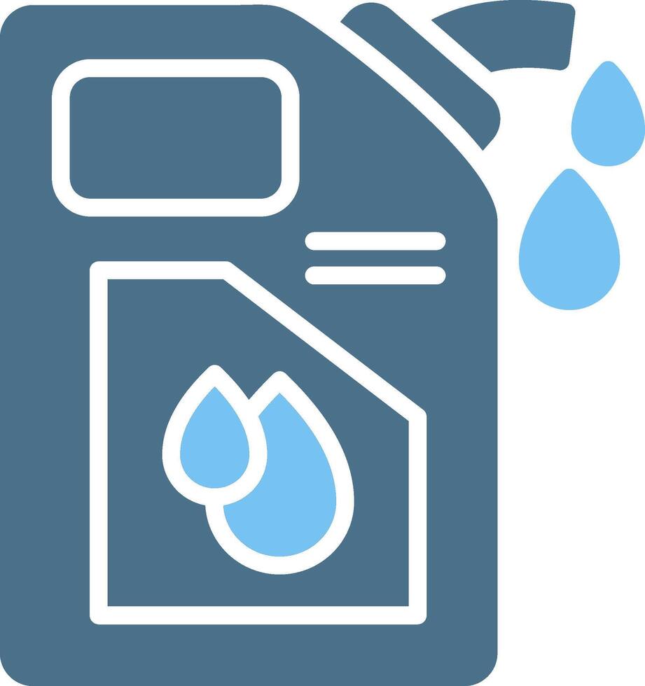Engine Oil Glyph Two Color Icon Design vector