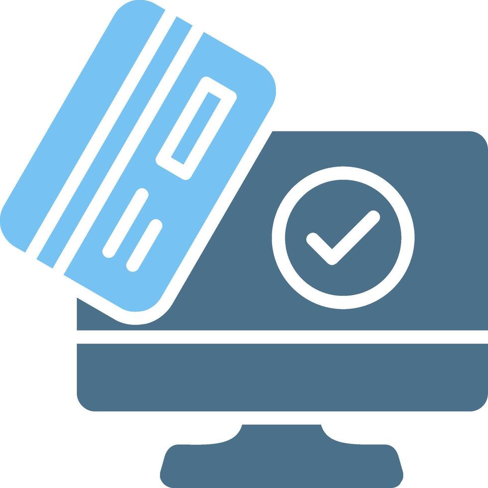 E-payment Glyph Two Color Icon Design vector