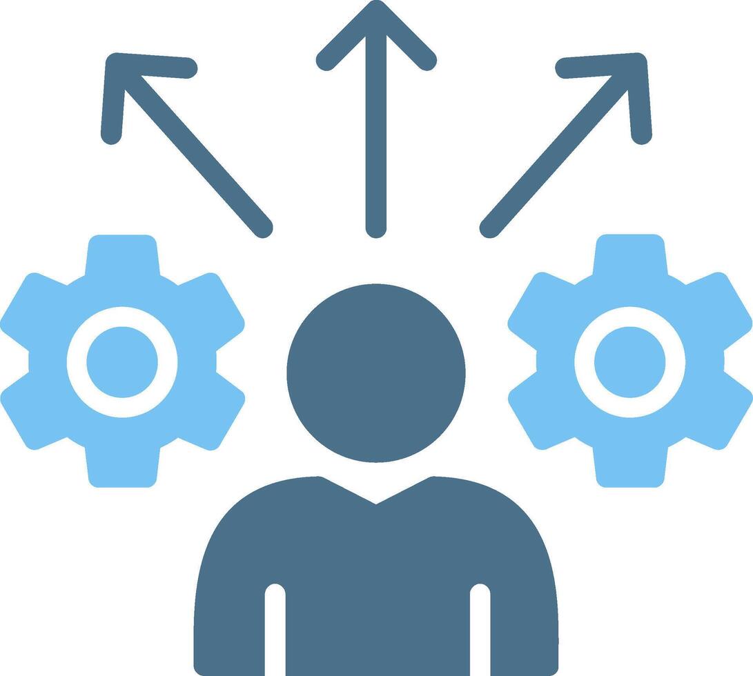 Opportunities Glyph Two Color Icon Design vector