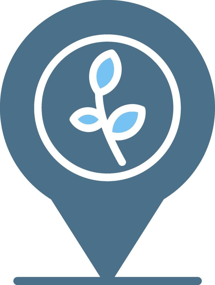 Placeholder Glyph Two Color Icon Design vector