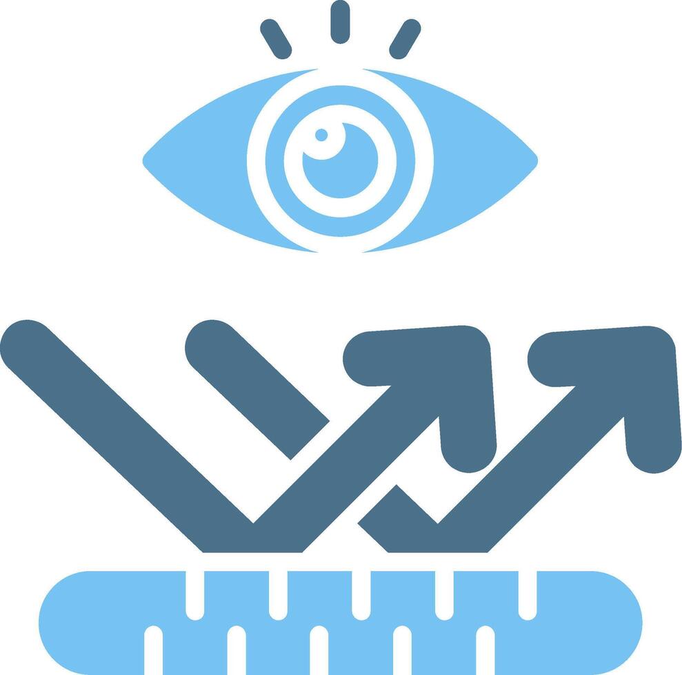 Reflective Glyph Two Color Icon Design vector