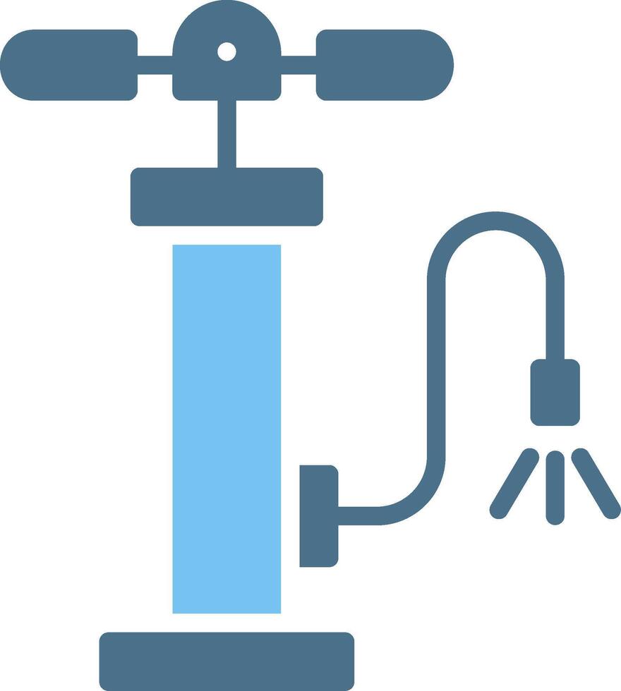 Air Pump Glyph Two Color Icon Design vector