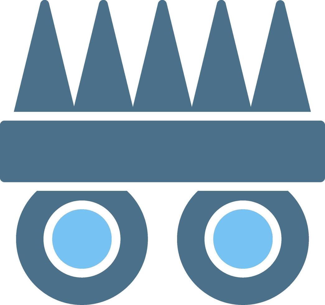 Claws Glyph Two Color Icon Design vector