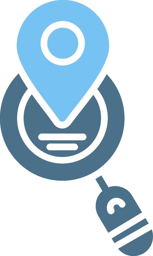 Searching Glyph Two Color Icon Design vector