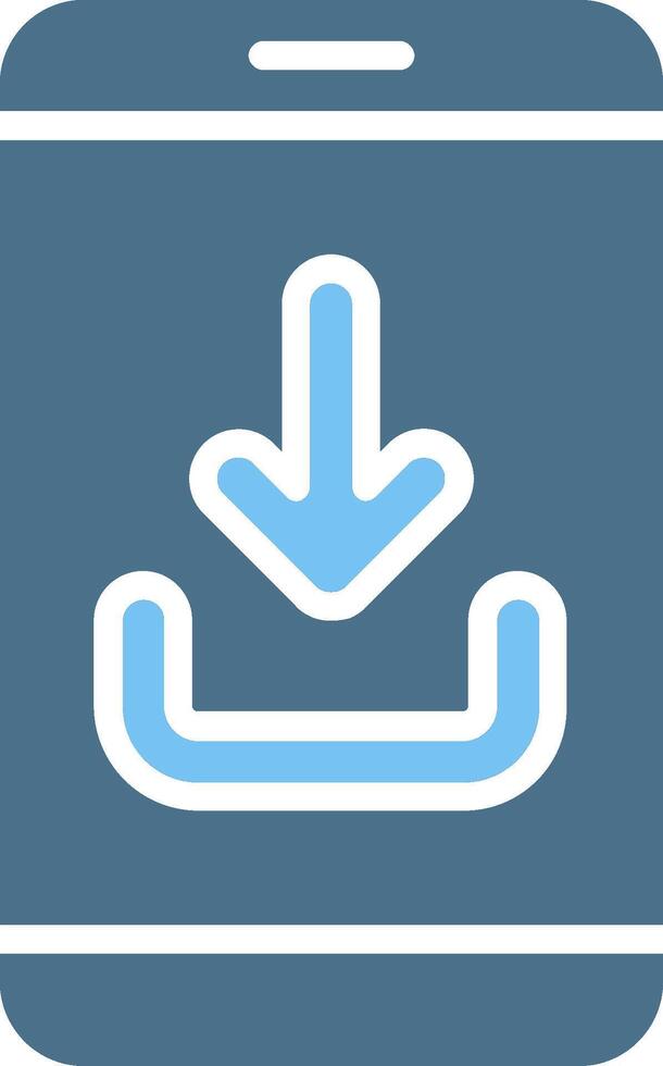 Download Glyph Two Color Icon Design vector