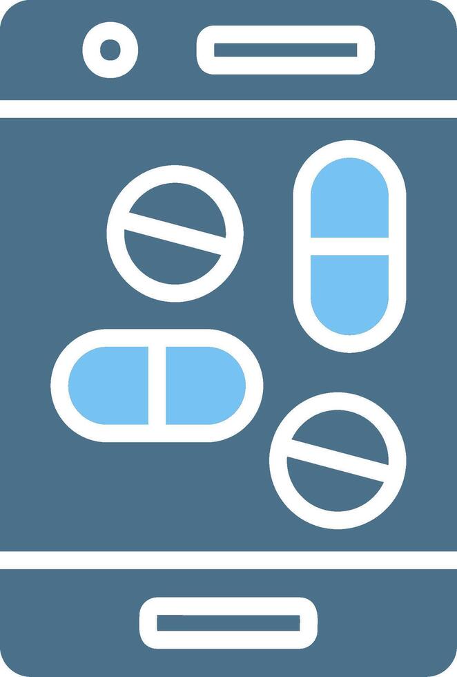OnGlyph Two Color Pharmacy Glyph Two Color Icon Design vector