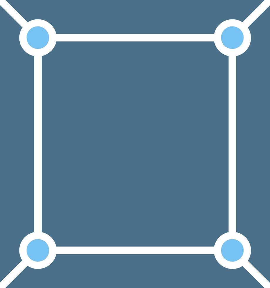 Frame Glyph Two Color Icon Design vector