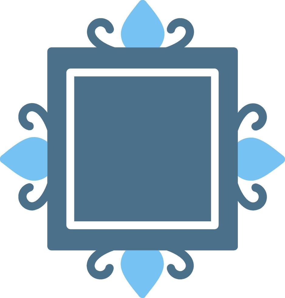 Frame Glyph Two Color Icon Design vector