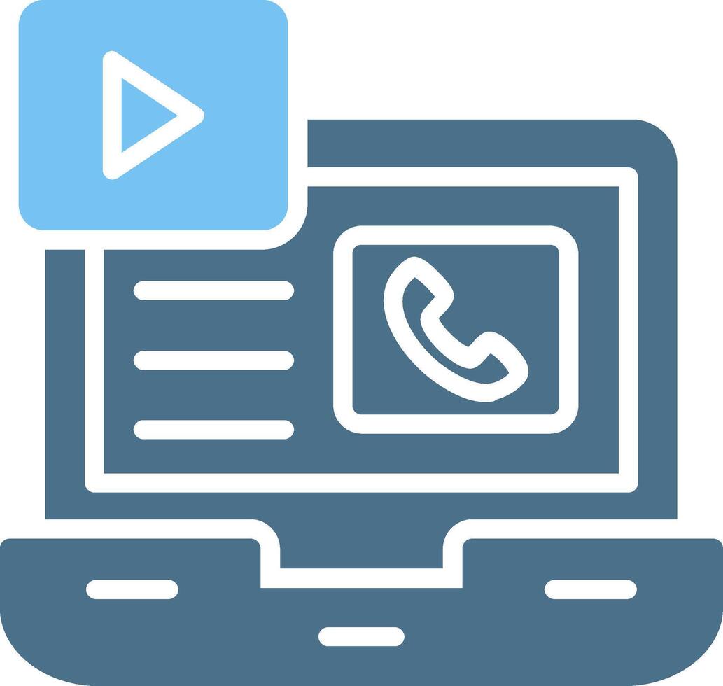 Social Media Glyph Two Color Icon Design vector