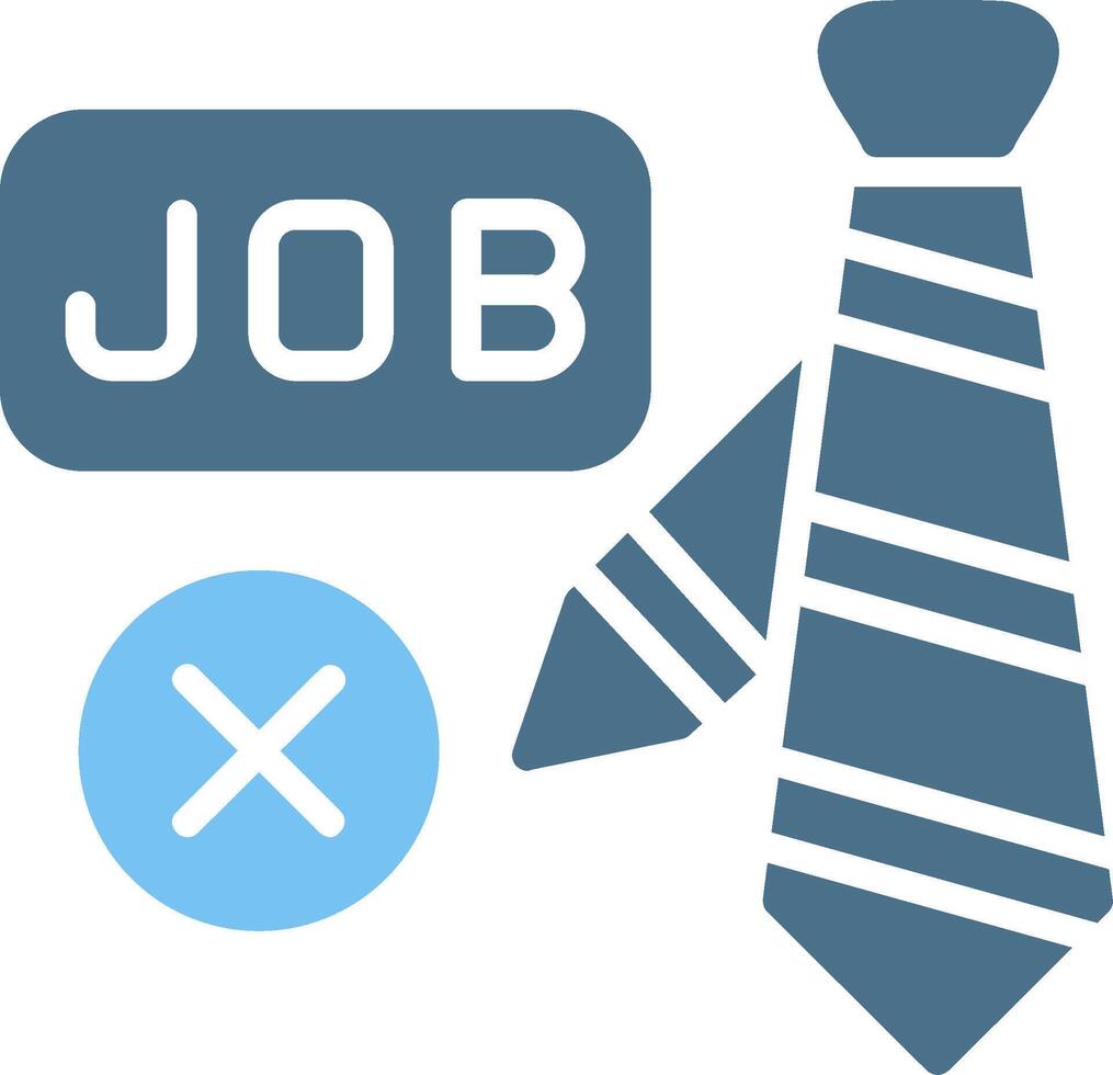 Job Glyph Two Color Icon Design vector