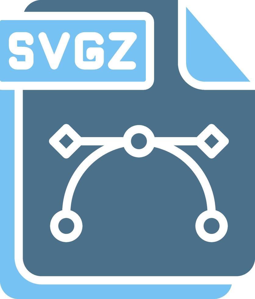 SVGZ Glyph Two Color Icon Design vector