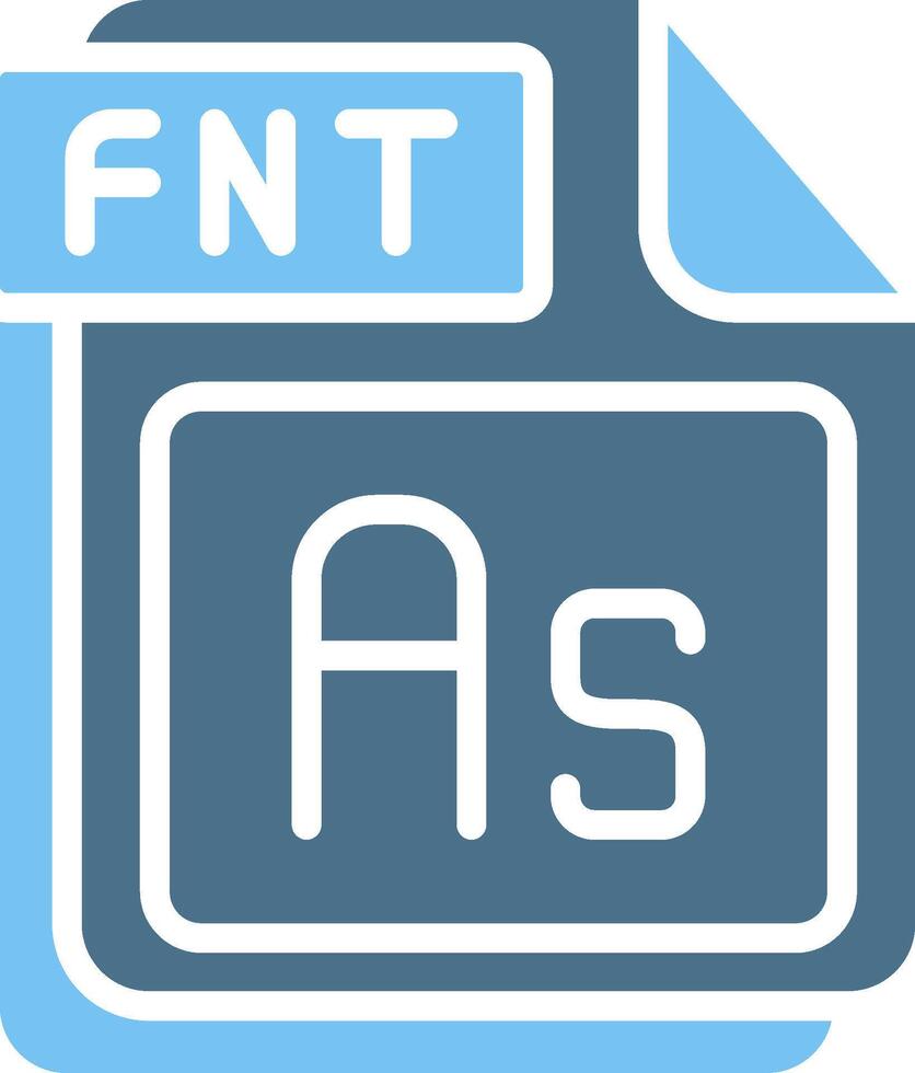 FNT Glyph Two Color Icon Design vector