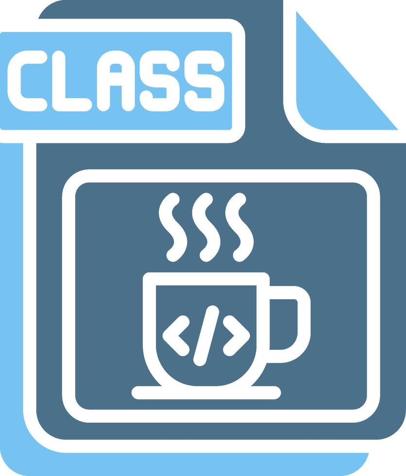 CLASS Glyph Two Color Icon Design vector